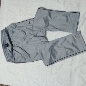 Jordan Boys L sweatpants Gray with Black accent.  Gently if ever used